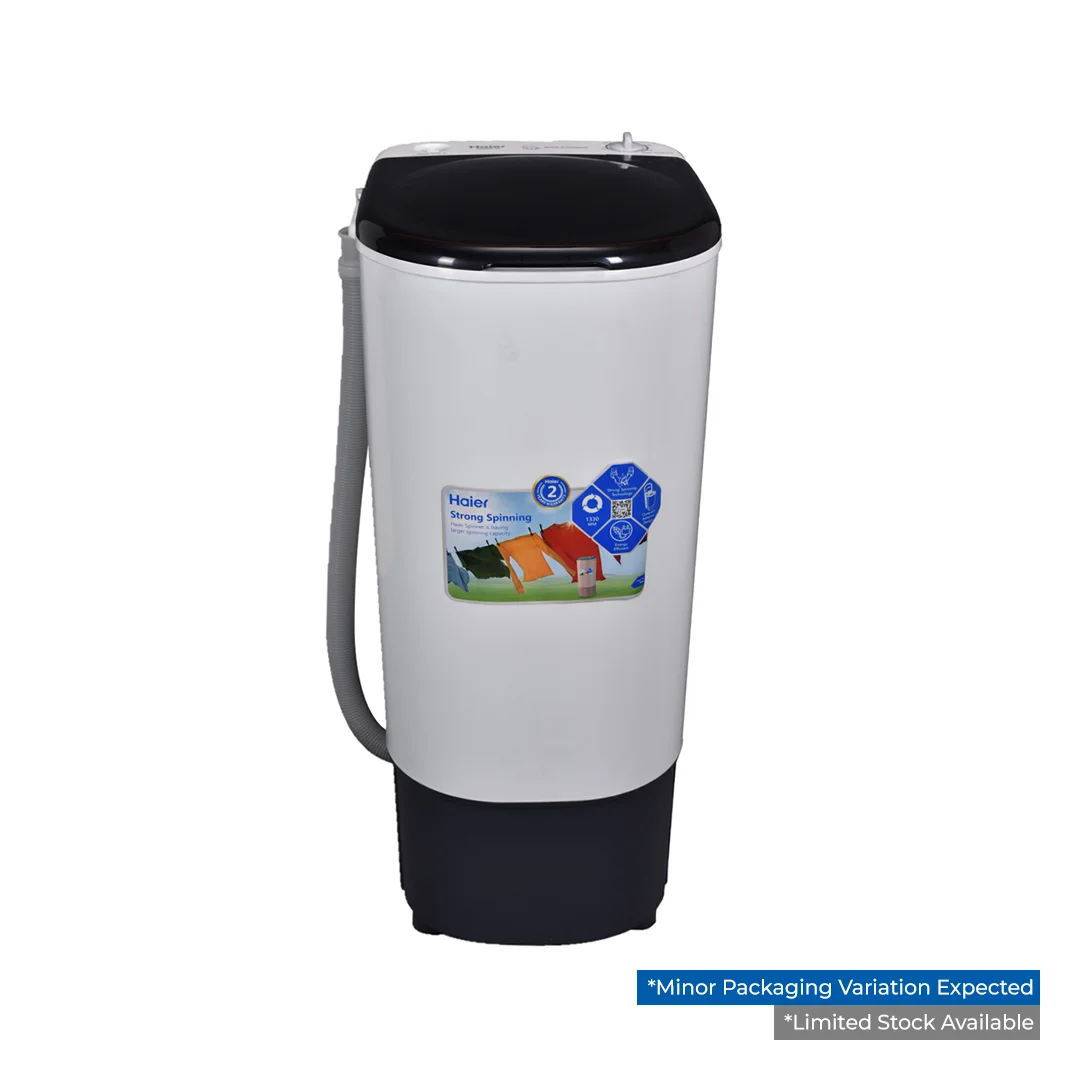 Haier - 06kg - Single Tub Spinner - Semi Automatic - Spinner - Gear System - Virgin Plastic - Compact Design - High RPM - HWD60-50 — HWD60-50