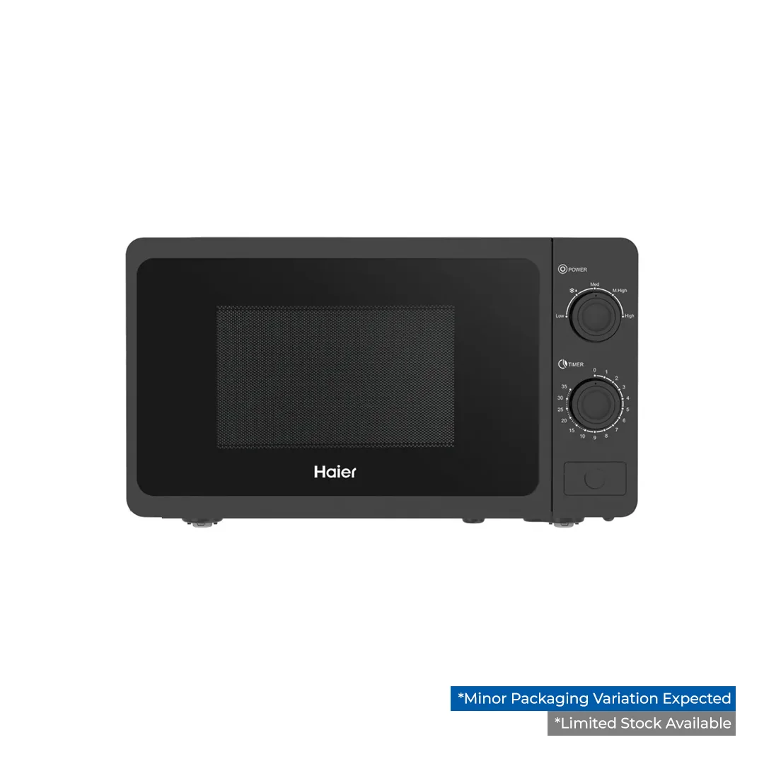 Haier - Solo Microwave Oven - Double Layer Glass Door - 5 Power Levels - HMW-20MBS — HMW-20MBS