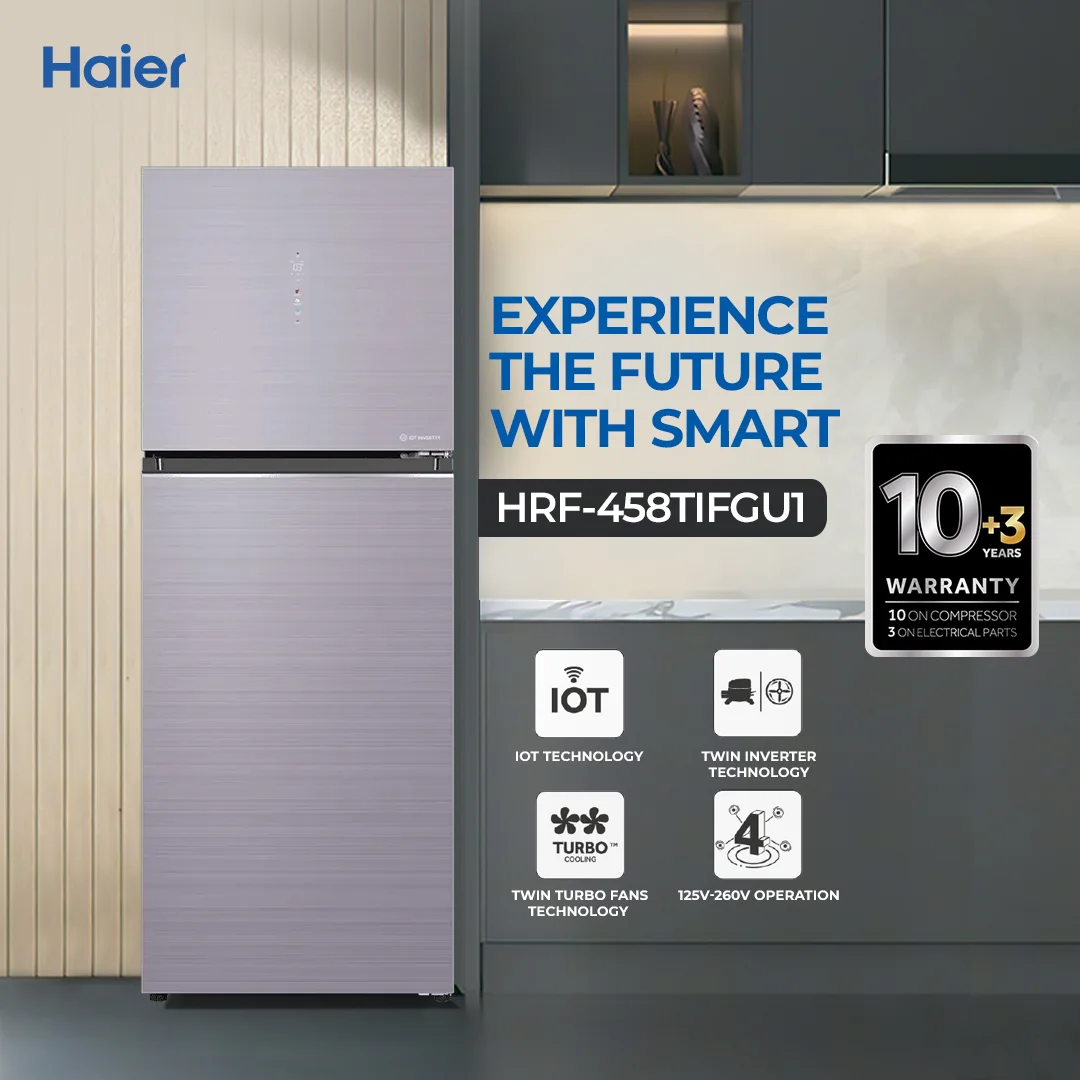 Haier - 16.17 CFT Refrigerator - Haier Twin Inverter - IOT Tecnology - Multi AirFlow - HRF-458TIFGU1/TIFGU1 — HRF-458TIFGU1/TIFGU1